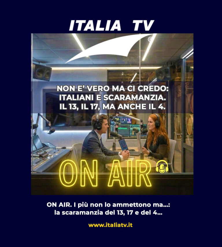 ITALIA TV. Scaramanzie, siamo ancora a De Filippo: “Non è vero ma ci credo”
