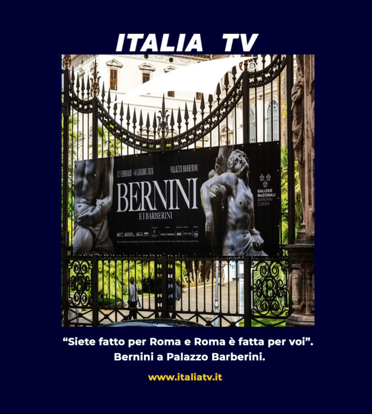 ITALIA TV. “Siete fatto per Roma e Roma è fatta per voi”. Bernini a Palazzo Barberini.