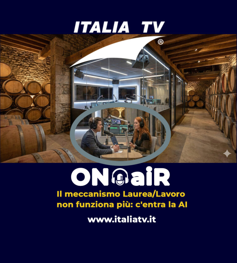 ITALIA TV. OnAir. Il meccanismo Laurea/Lavoro non funziona più: c’entra la AI